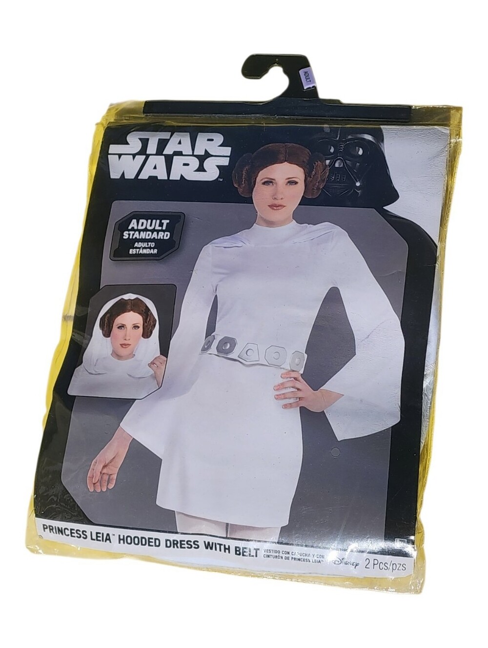 Star Wars Princess Leia Hooded Dress - White with Silver Belt Brand New In Bag